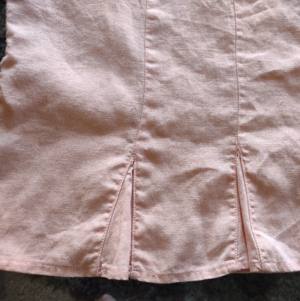 J Jill Women's Pink Linen Sleeveless Tank Top - Picture 7 of 10